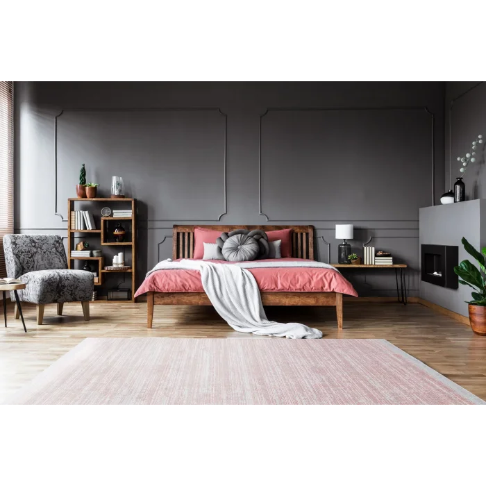 SATEEN HALI 0237 Hav Toz Vermez Yıkanabilir Kaymaz İnce Dokuma Modern Halı