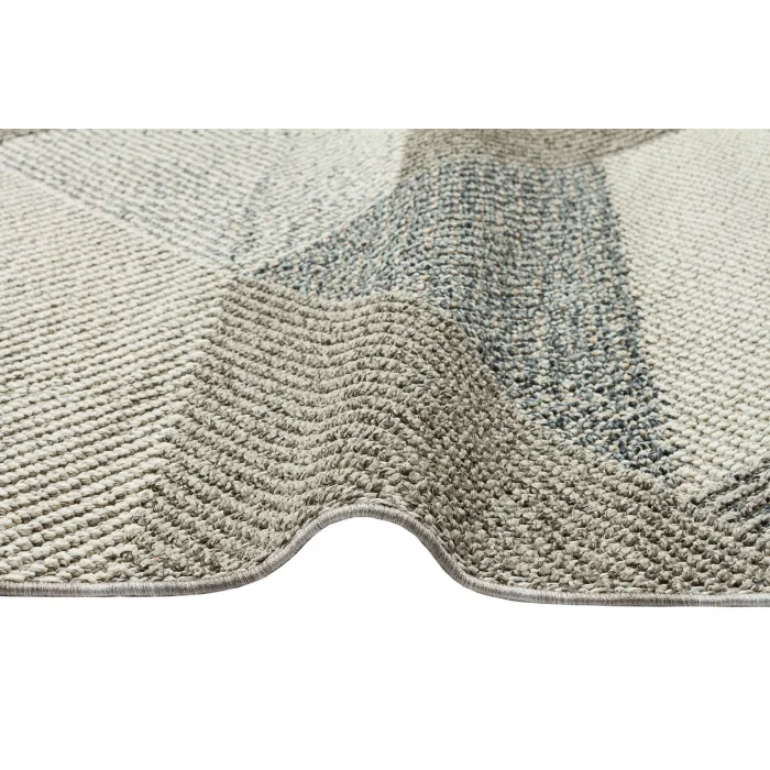 Soho Sh 08 Grey Multy Hav Vermeyen Özel Ipler Ile Üretilen Etnik Örgü Desenlere Sahip Makine Halısı