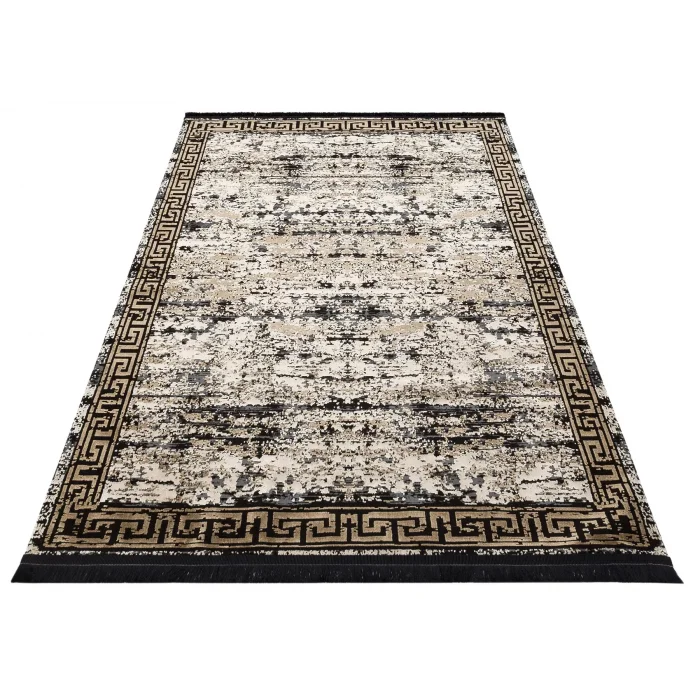 SATEEN HALI 0370 Hav Toz Vermez Yıkanabilir Kaymaz İnce Dokuma Modern Halı