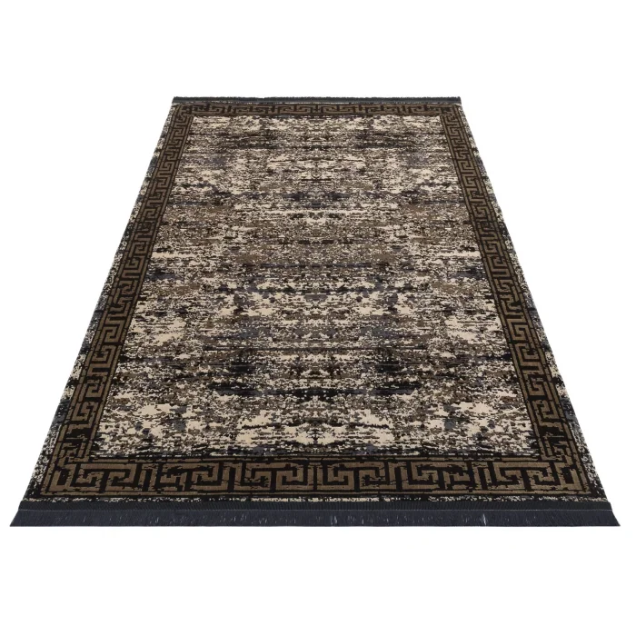 SATEEN HALI 0370 Hav Toz Vermez Yıkanabilir Kaymaz İnce Dokuma Modern Halı