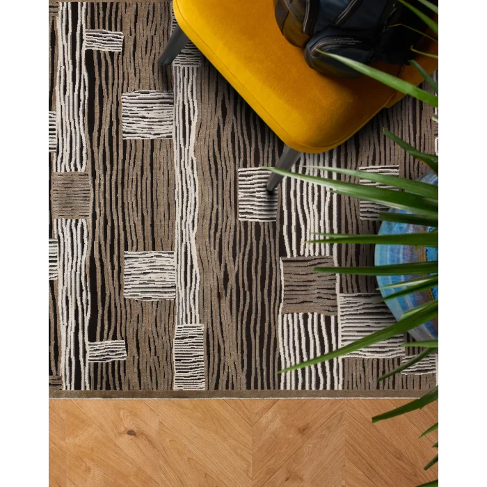 SATEEN HALI 0386 Hav Toz Vermez Yıkanabilir Kaymaz İnce Dokuma Modern Halı