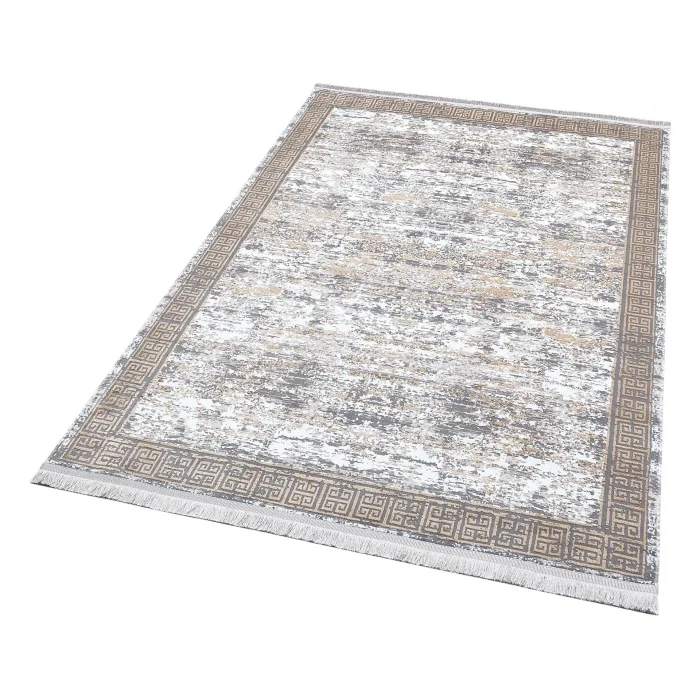 SATEEN HALI 0307 Hav Toz Vermez Yıkanabilir Kaymaz İnce Dokuma Modern Halı