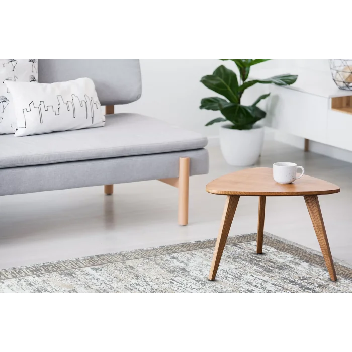 SATEEN HALI 0307 Hav Toz Vermez Yıkanabilir Kaymaz İnce Dokuma Modern Halı