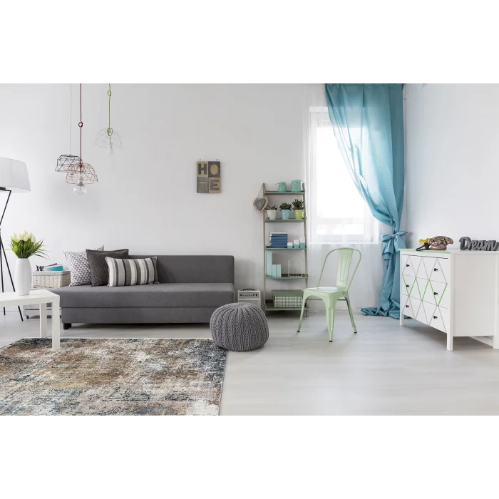 VERONA HALI 0371 Kolay Kullanımlı Yumuşak İpeksi Tuşeli Yüksek Alçak Oymalı Modern İnce Makine Halısı