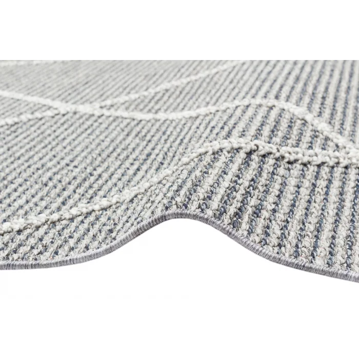 Soho Sh 02 Grey Hav Vermeyen Özel Ipler Ile Üretilen Etnik Örgü Desenlere Sahip Makine Halısı