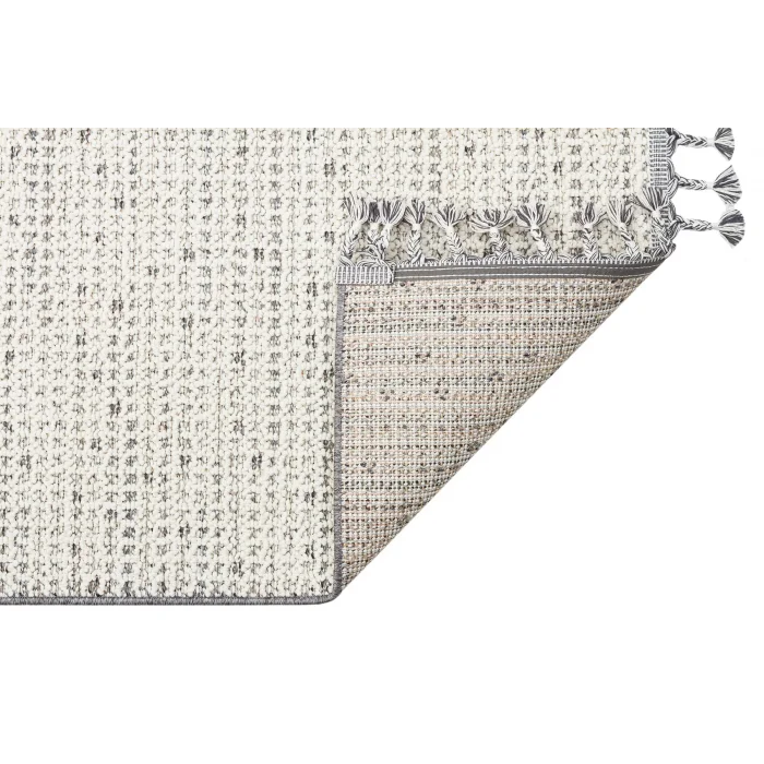 Soho Sh 13 Cream Grey Hav Vermeyen Özel Ipler Ile Üretilen Etnik Örgü Desenlere Sahip Makine Halısı