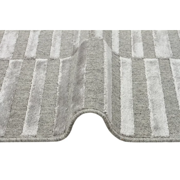 ZENITH HALI 0022 Yüksek Alçak Dokulu Naturel Yün ve Viskon Modern Dokuma Halı