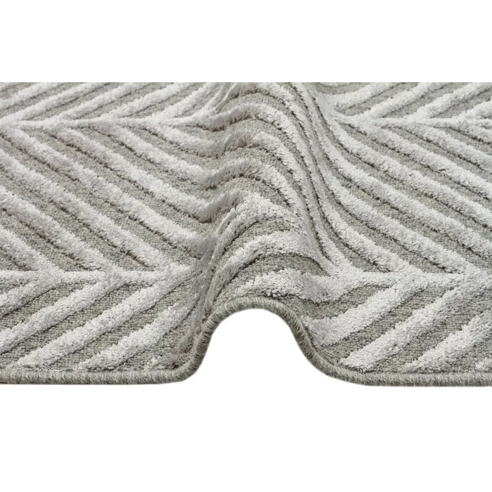 ZENITH HALI 0029 Yüksek Alçak Dokulu Naturel Yün ve Viskon Modern Dokuma Halı