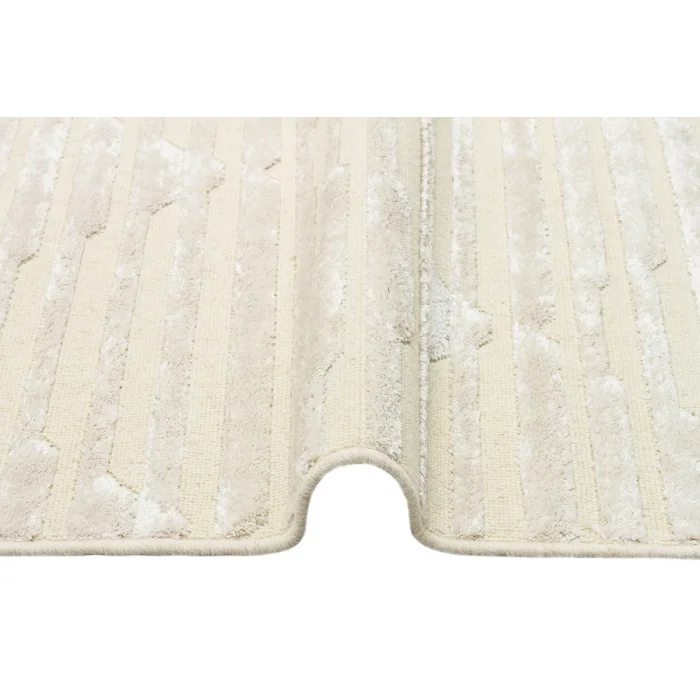 ZENITH HALI 0065 Yüksek Alçak Dokulu Naturel Yün ve Viskon Modern Dokuma Halı