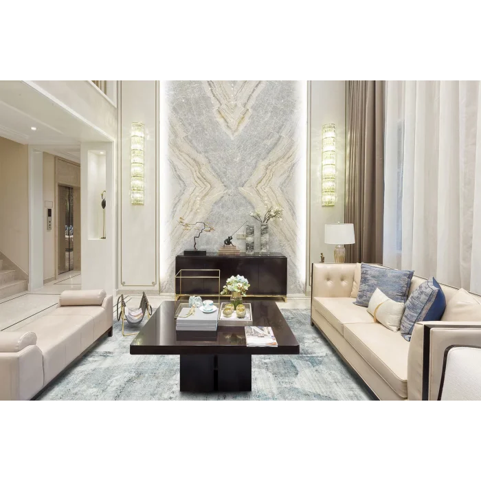 VERONA HALI 0234 Kolay Kullanımlı Yumuşak İpeksi Tuşeli Yüksek Alçak Oymalı Modern İnce Makine Halısı