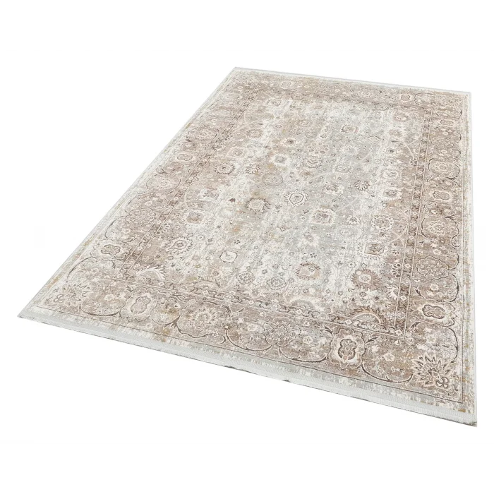 VERONA HALI 0402 Kolay Kullanımlı Yumuşak İpeksi Tuşeli Yüksek Alçak Oymalı Modern İnce Makine Halısı