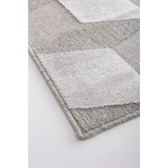 ZENITH HALI 0034 Yüksek Alçak Dokulu Naturel Yün ve Viskon Modern Dokuma Halı