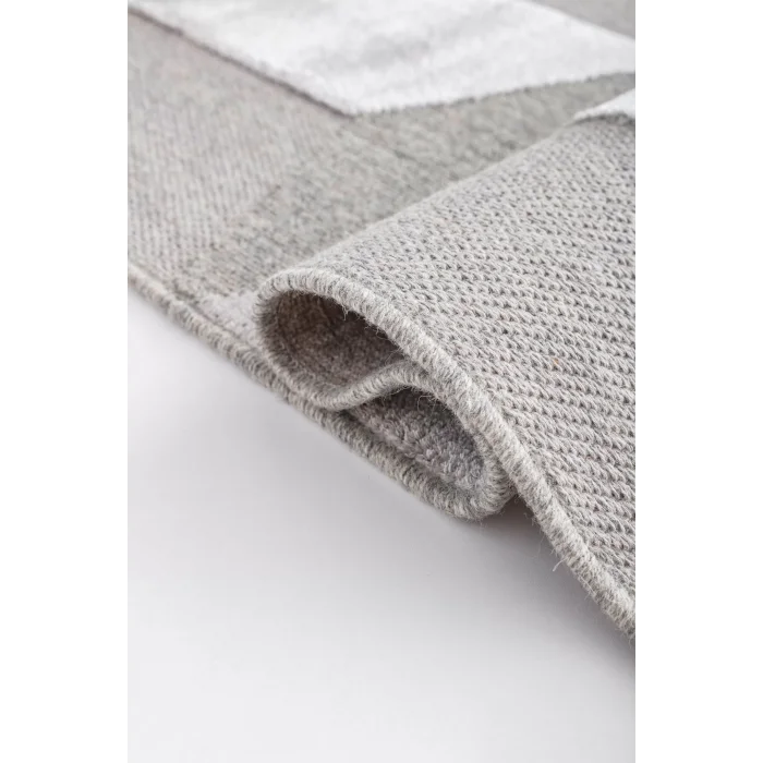 ZENITH HALI 0034 Yüksek Alçak Dokulu Naturel Yün ve Viskon Modern Dokuma Halı