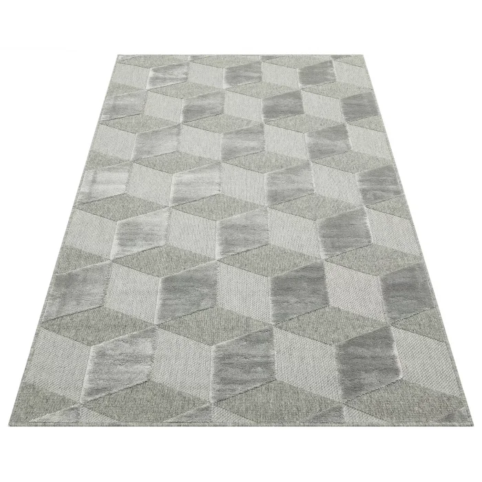 ZENITH HALI 0034 Yüksek Alçak Dokulu Naturel Yün ve Viskon Modern Dokuma Halı