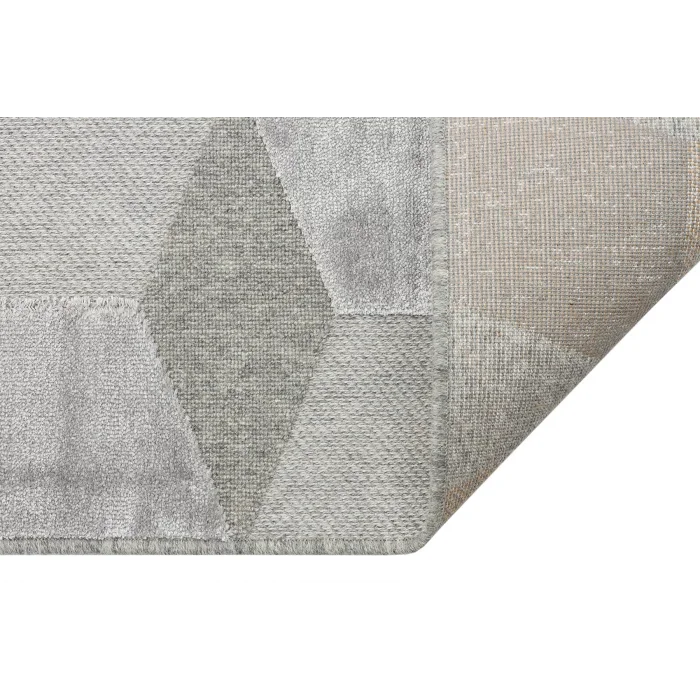 ZENITH HALI 0034 Yüksek Alçak Dokulu Naturel Yün ve Viskon Modern Dokuma Halı
