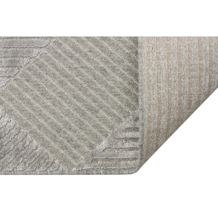 ZENITH HALI 0005 Yüksek Alçak Dokulu Naturel Yün ve Viskon Modern Dokuma Halı