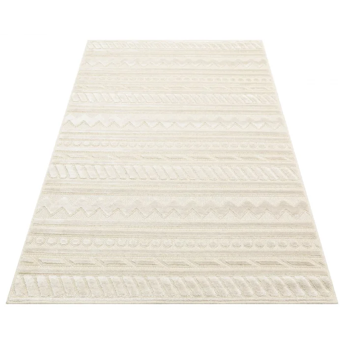 ZENITH HALI 0099 Yüksek Alçak Dokulu Naturel Yün ve Viskon Modern Dokuma Halı