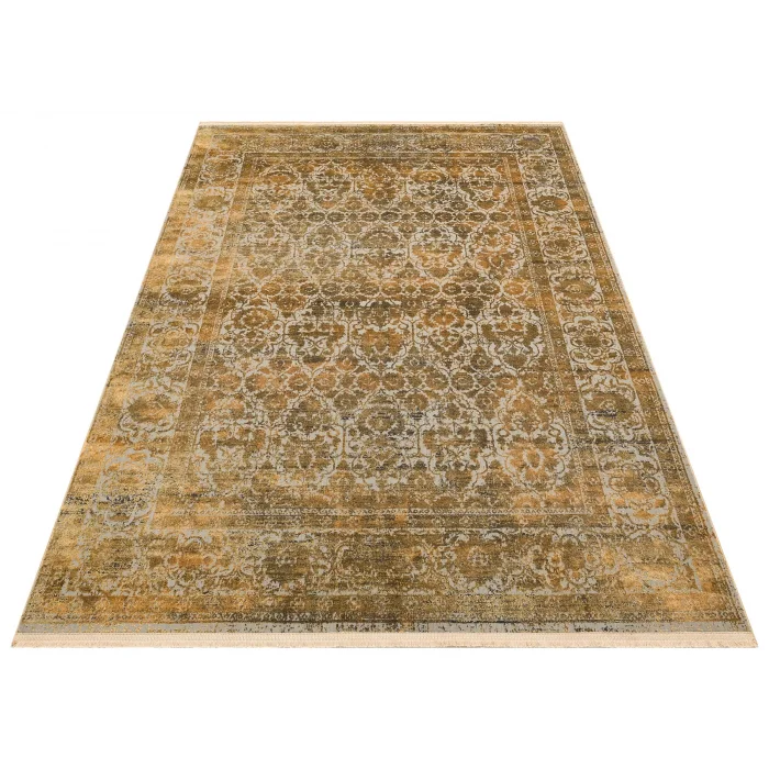 VERONA DYED HALI 0268 Overdyed Kolay Kullanımlı Yumuşak İpeksi Tuşeli Yüksek Alçak Oymalı Modern İnce Makine Halısı