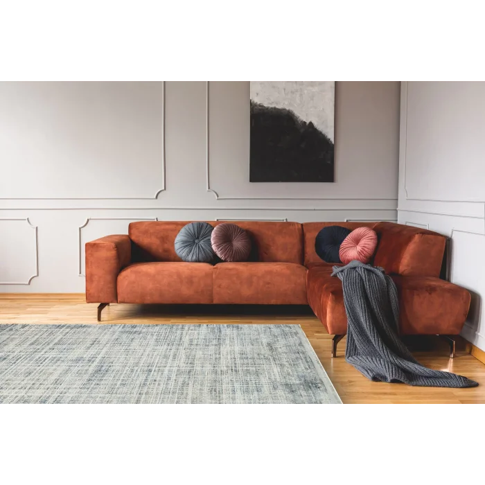 LAGOS HALI 0058 Hav Toz Vermez Eskitme Desenli Modern Makine Halısı