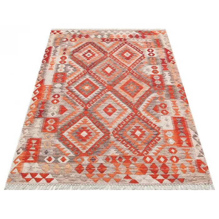 Asos As 06 Beige Terra Jüt Hasır Görünümlü Hav Toz Vermeyen Çift Taraflı Kullanılabilen Yıkanabilir Kilim