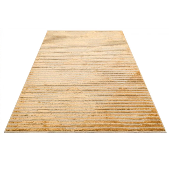 ZENITH DYED HALI 0032 Yüksek Alçak Dokulu Naturel Yün ve Viskon Modern Dokuma Halı