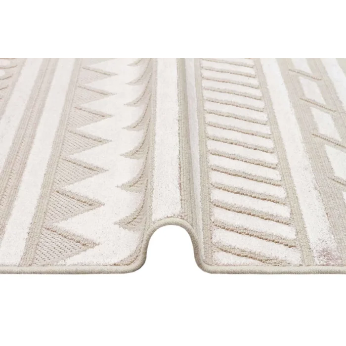 ZENITH DYED HALI 0096 Yüksek Alçak Dokulu Naturel Yün ve Viskon Modern Dokuma Halı