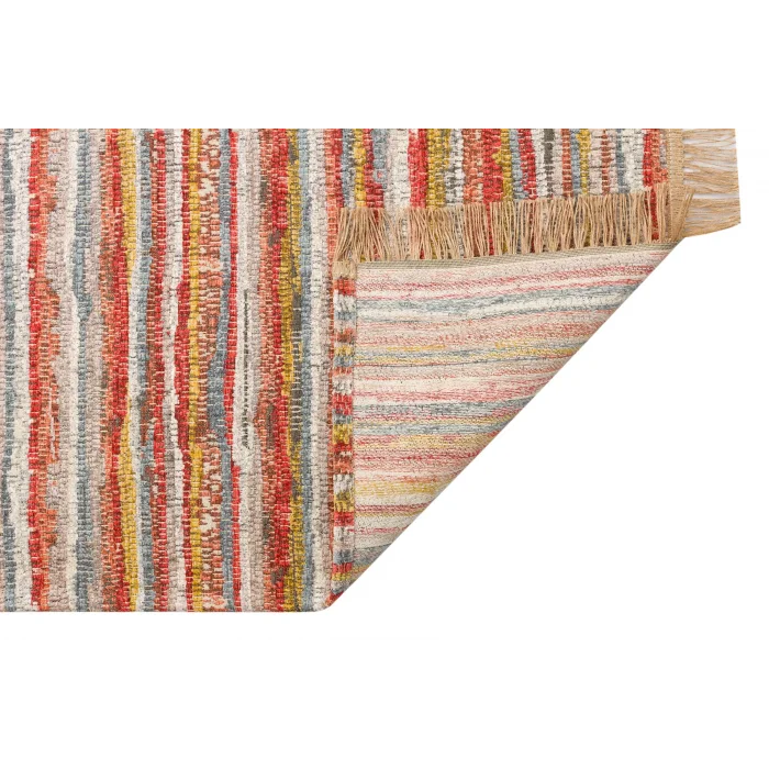 Brooklyn Brk 12 Multy Hasır Görünümlü Kaymaz Renkli Dokuma Modern Kilim