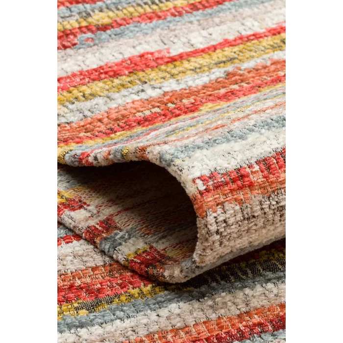 Brooklyn Brk 12 Multy Hasır Görünümlü Kaymaz Renkli Dokuma Modern Kilim