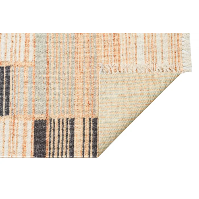 Asos As 08 Natural Grey Jüt Hasır Görünümlü Hav Toz Vermeyen Çift Taraflı Kullanılabilen Yıkanabilir Kilim