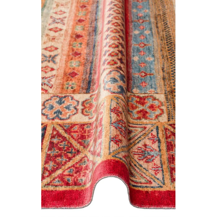 Antique ATK 04 Multy Yıkanabilir Modern Ve Etnik Desenli Kaymaz Tabanlı Makine Halısı