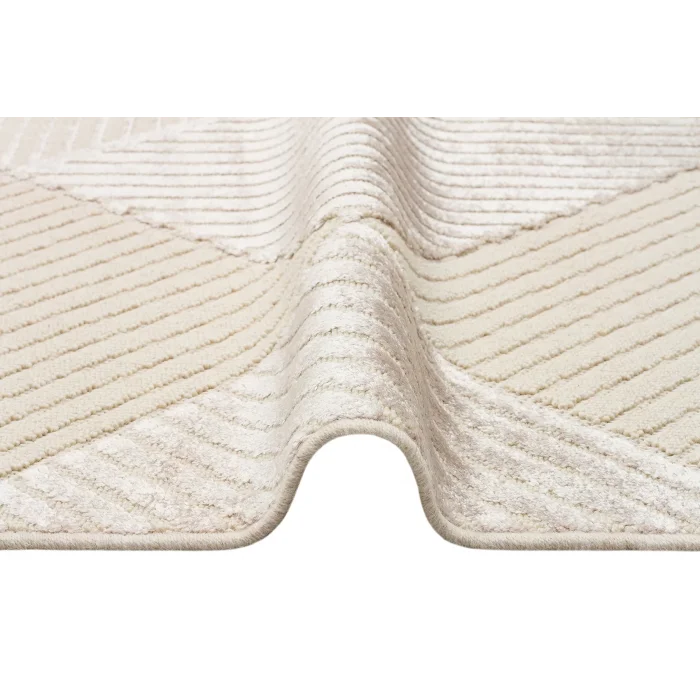 ZENITH DYED HALI 0006 Yüksek Alçak Dokulu Naturel Yün ve Viskon Modern Dokuma Halı