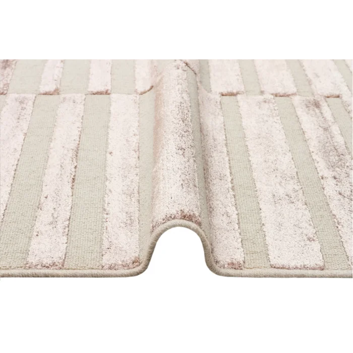 ZENITH DYED HALI 0040 Yüksek Alçak Dokulu Naturel Yün ve Viskon Modern Dokuma Halı