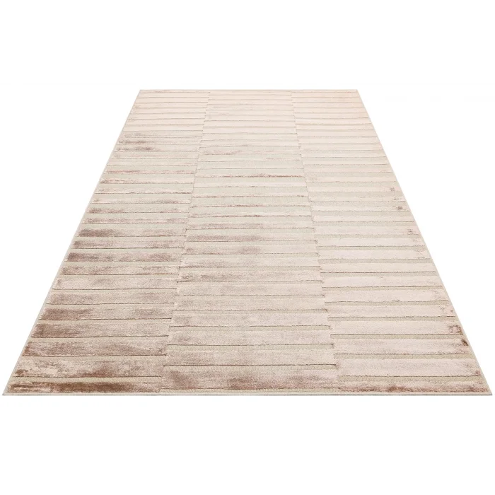 ZENITH DYED HALI 0040 Yüksek Alçak Dokulu Naturel Yün ve Viskon Modern Dokuma Halı