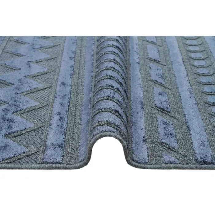 ZENITH DYED HALI 0108 Yüksek Alçak Dokulu Naturel Yün ve Viskon Modern Dokuma Halı