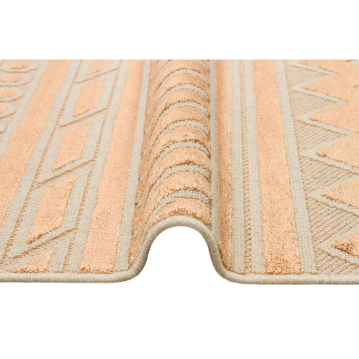 ZENITH DYED HALI 0115 Yüksek Alçak Dokulu Naturel Yün ve Viskon Modern Dokuma Halı