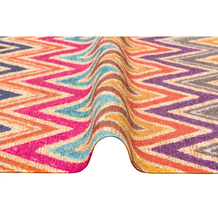 Asos As 09 Multy Jüt Hasır Görünümlü Hav Toz Vermeyen Çift Taraflı Kullanılabilen Yıkanabilir Kilim