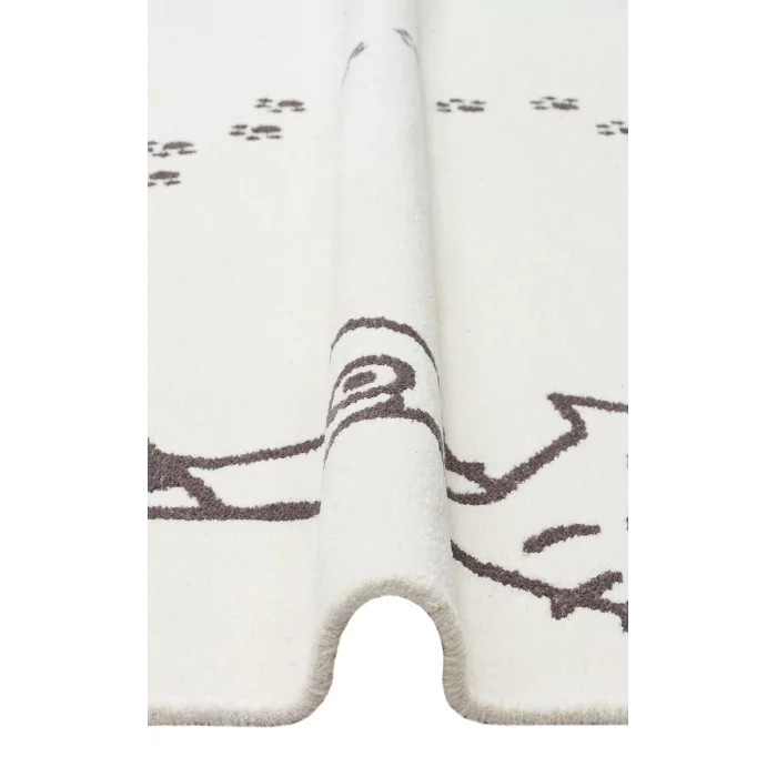 MIA COTTON HALI 0001 Yıkanabilir Çift Taraflı Pofuduk Dokuma Pamuk Kilim