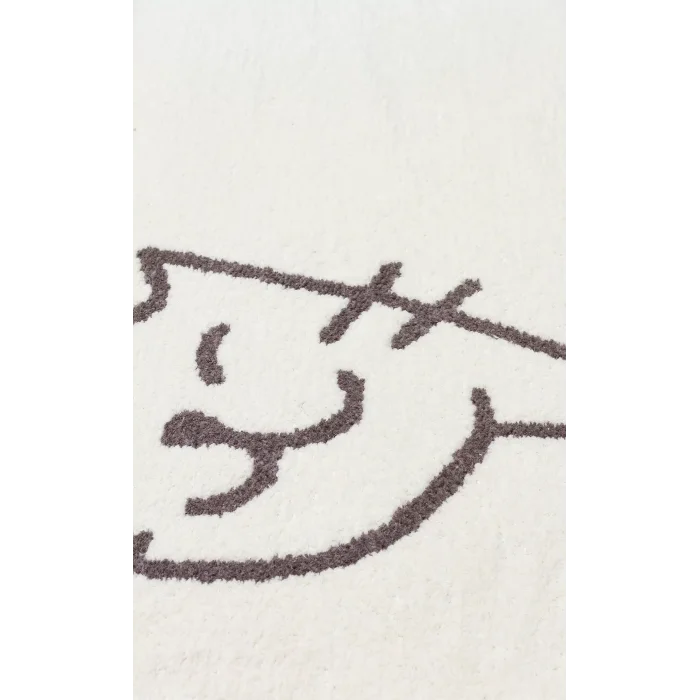 MIA COTTON HALI 0001 Yıkanabilir Çift Taraflı Pofuduk Dokuma Pamuk Kilim