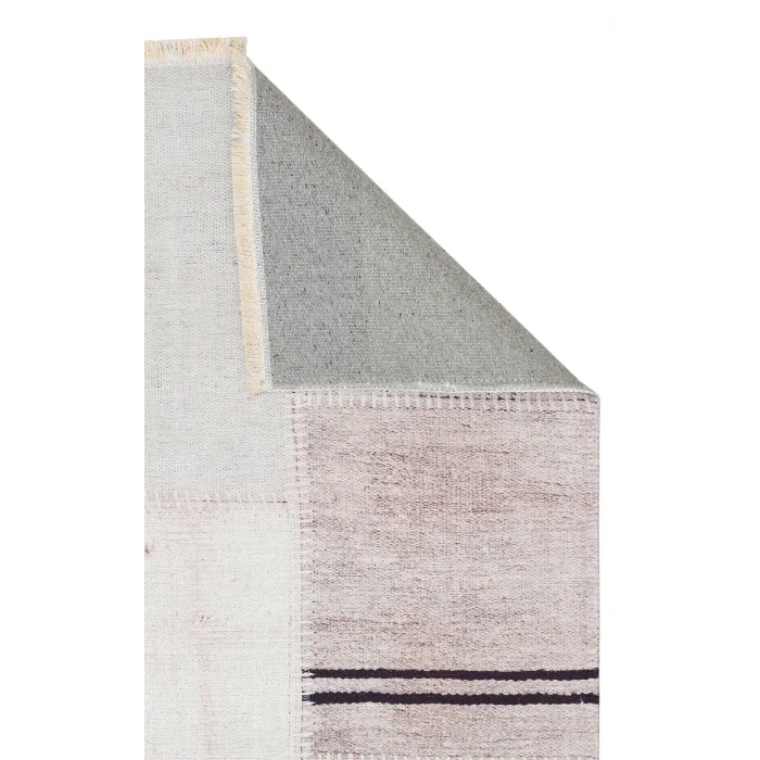 Ruby RB 13 Natural Black Yıkanabilir Kolay Kullanımlı Modern ve Geleneksel Desenlere Sahip Renkli Kilim