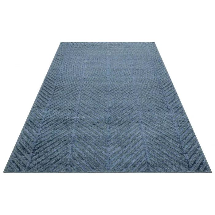 ZENITH DYED HALI 0061 Yüksek Alçak Dokulu Naturel Yün ve Viskon Modern Dokuma Halı