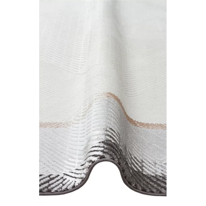 LISBON HALI 0049 Parlak Dokulu Modern Desenli Renkli Metalik Işıltılı Makine Halısı