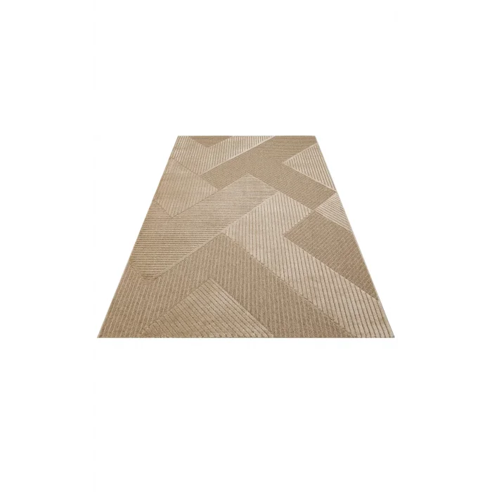 ZENITH HALI 0236 Yüksek Alçak Dokulu Naturel Yün ve Viskon Modern Dokuma Halı