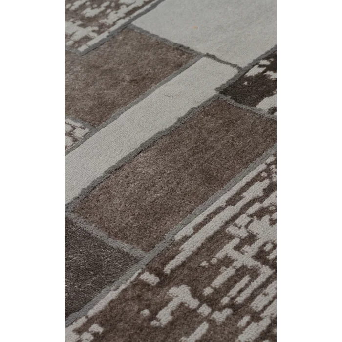 TORINO HALI 0066 Sık Dokuma Dökümlü Yere Oturan Hav Toz Vermez Yıkanabilir Kaymaz Tabanlı Modern Halı