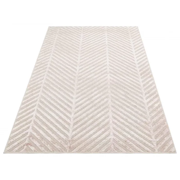 ZENITH DYED HALI 0069 Yüksek Alçak Dokulu Naturel Yün ve Viskon Modern Dokuma Halı