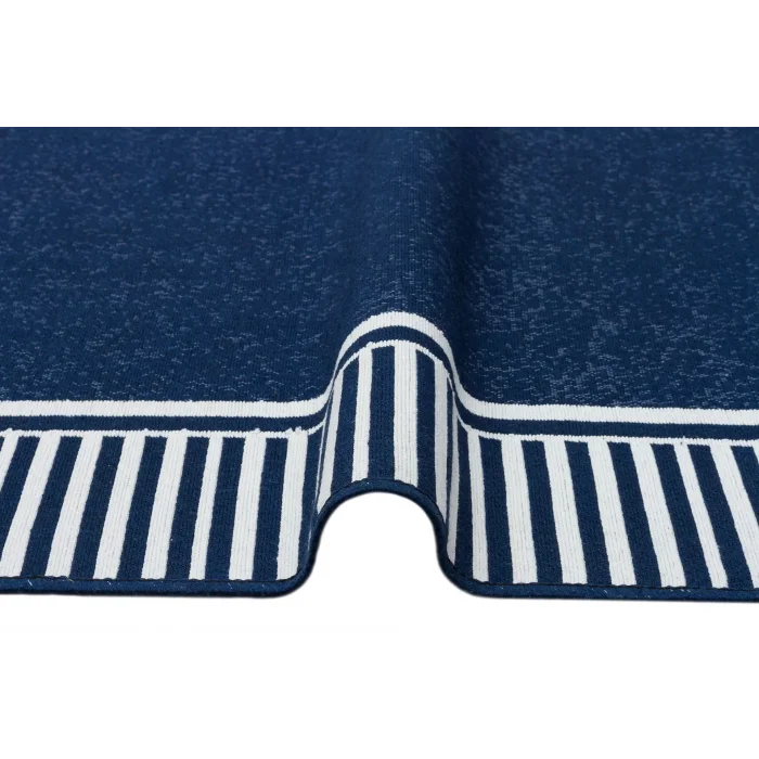 Arya Ar 13 Marine %100 Geri Dönüşümlü Pamuktan Çift Taraflı Yıkanabilir Modern Dekoratif Kilim