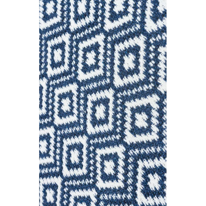 Arya Ar 26 Navy Beige %100 Geri Dönüşümlü Pamuktan Çift Taraflı Yıkanabilir Modern Dekoratif Kilim
