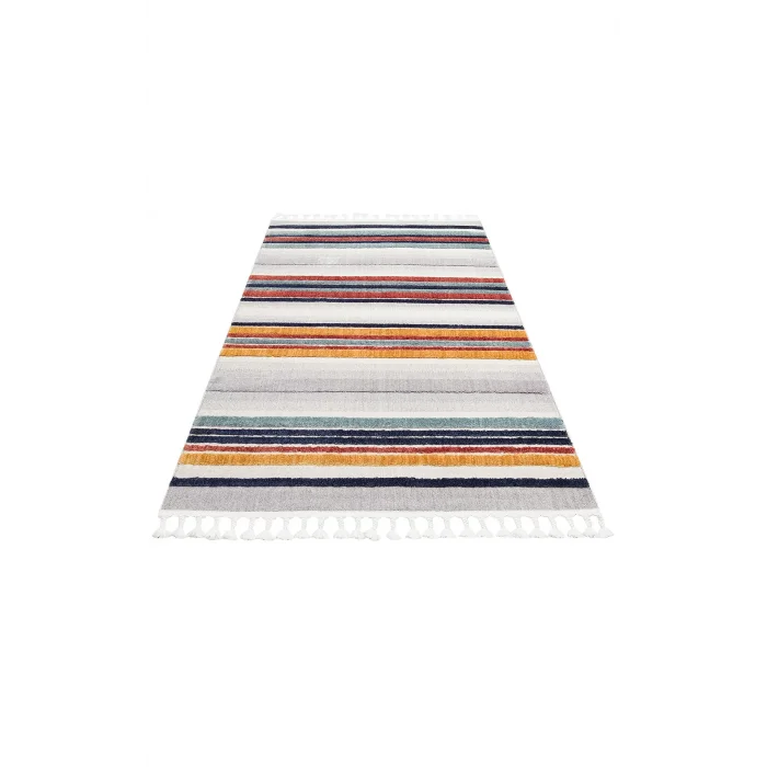 Terazzo 02 Multy Hav Toz Vermez Yumuşak Dokulu Etnik Örgü Desenlere Sahip Modern İskindinav Halı