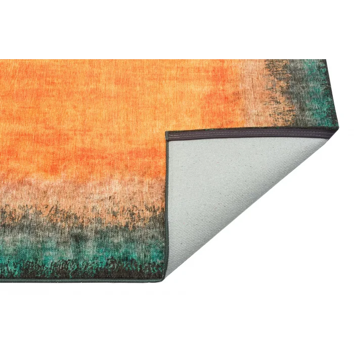 LUNA NEW HALI 0086 Otantik Geleneksel Desenli Yıkanabilir Renkli Baskı Kilim