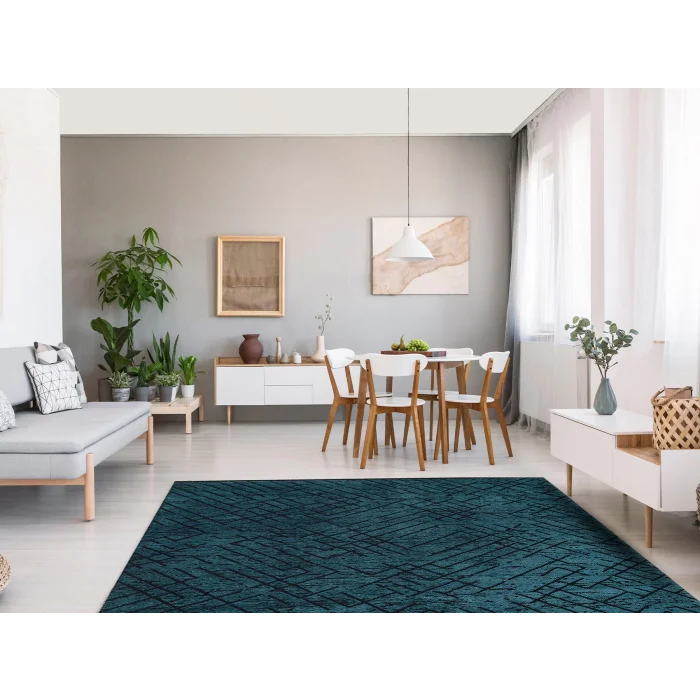 TRIBAL HALI 0145 Vintage Desenli Modern İnce Dokuma Halı