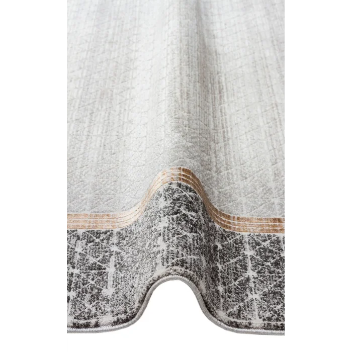 LISBON HALI 0059 Parlak Dokulu Modern Desenli Renkli Metalik Işıltılı Makine Halısı